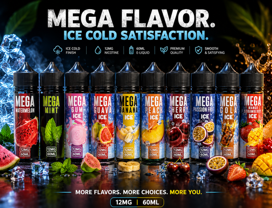 Mega 12mg Nicotine Vape 60ml E-Juice