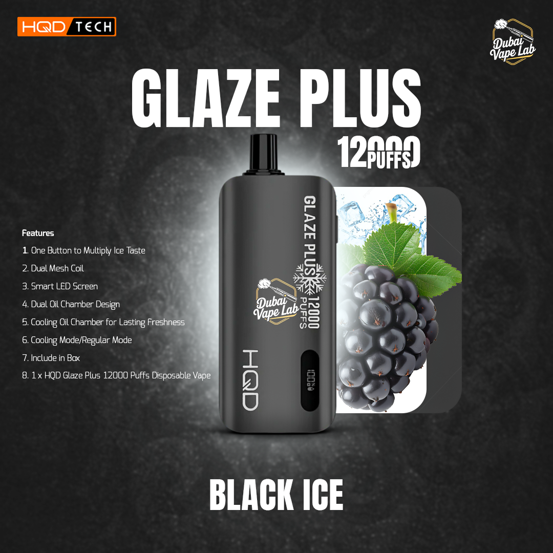HQD Glaze Plus 12000 Puffs Disposable Vape