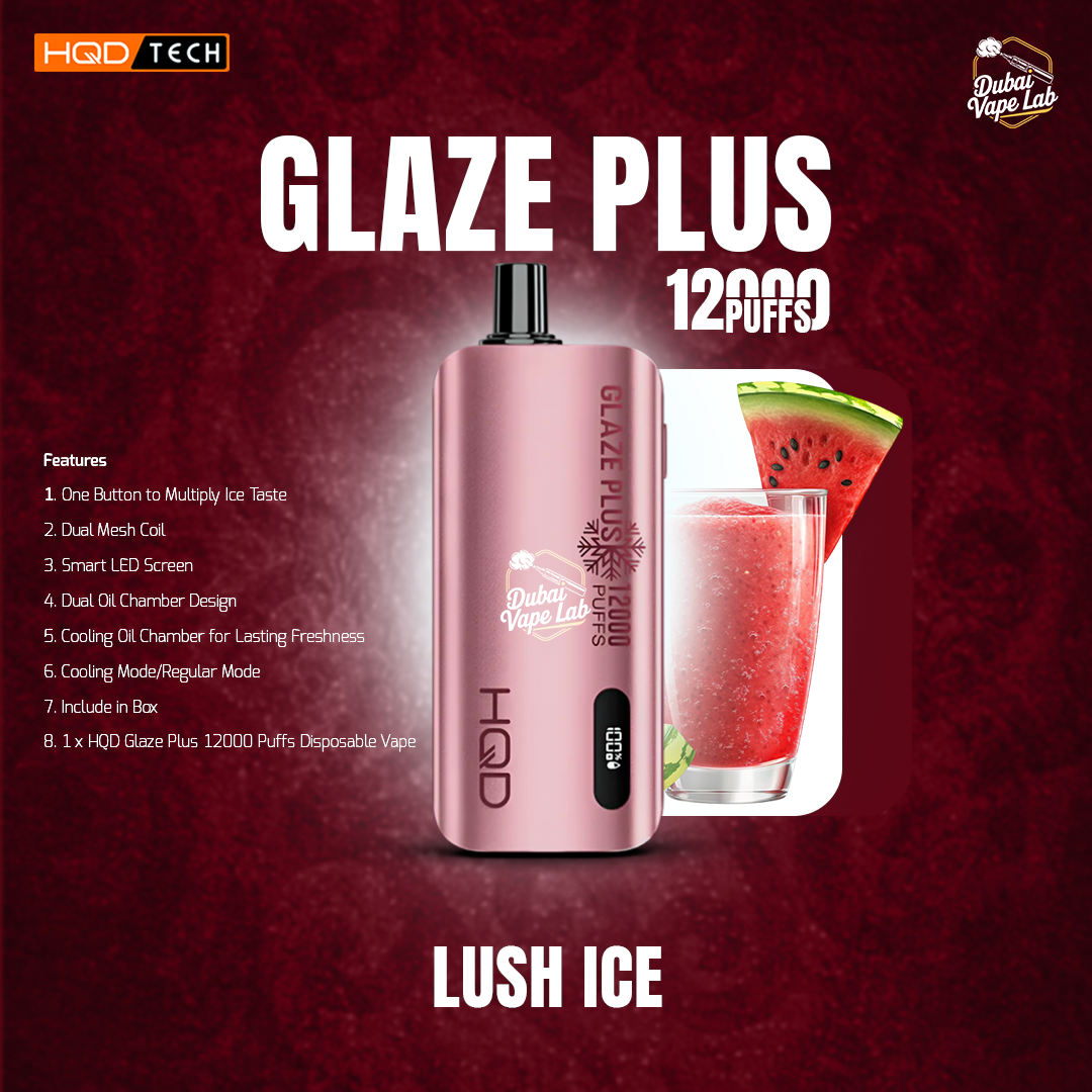 HQD Glaze Plus 12000 Puffs Disposable Vape