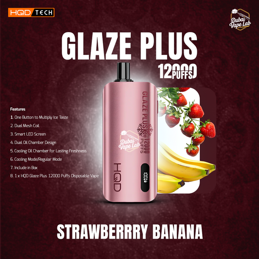 HQD Glaze Plus 12000 Puffs Disposable Vape
