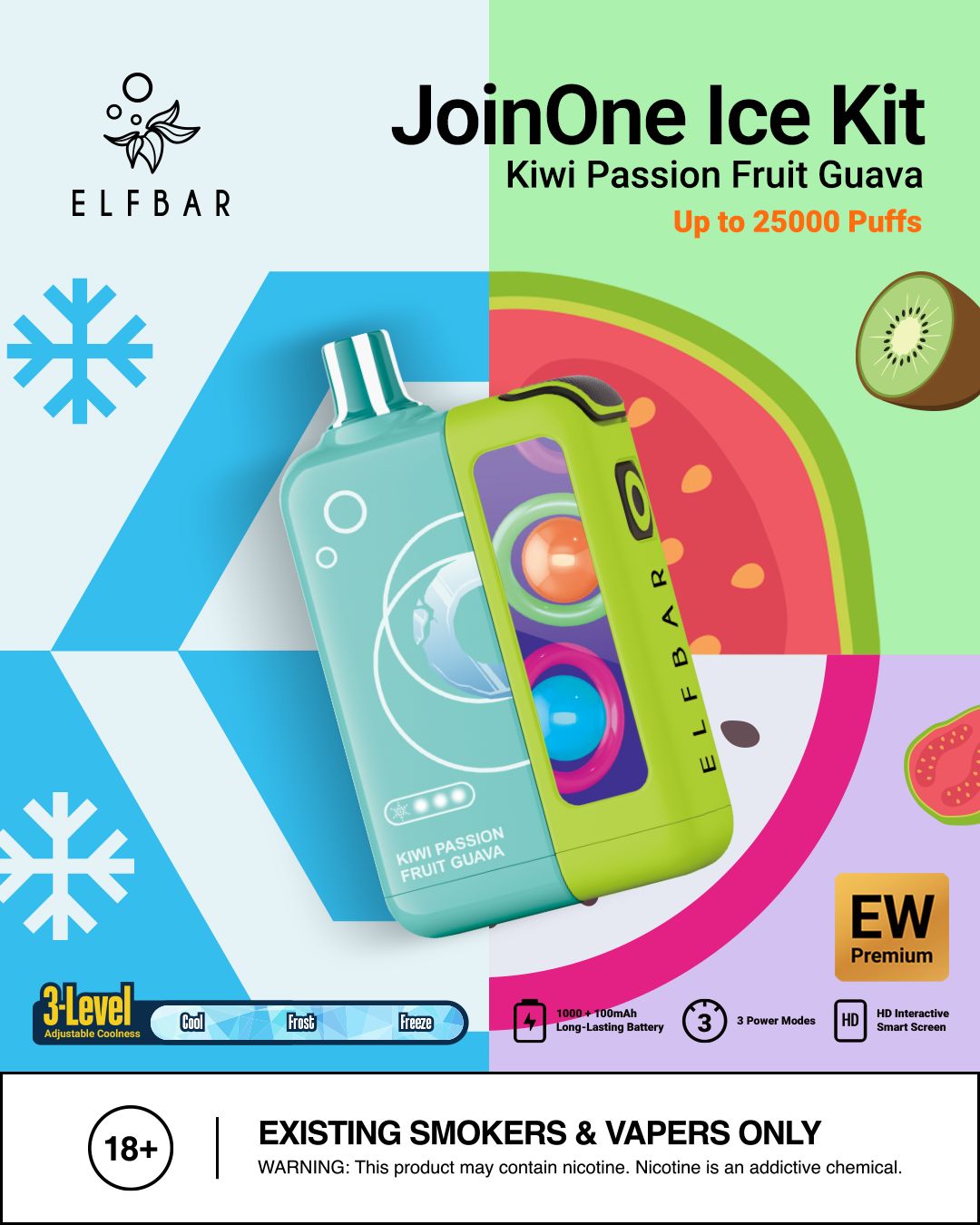 Elf Bar JoinOne Ice 25000 Puffs Disposable Vape