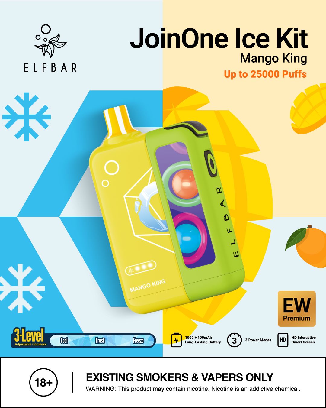 Elf Bar JoinOne Ice 25000 Puffs Disposable Vape