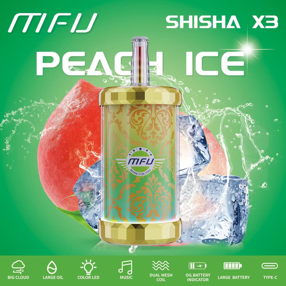 MFU SHISHA X3 Hookah 150,000 Puffs Disposable Vape