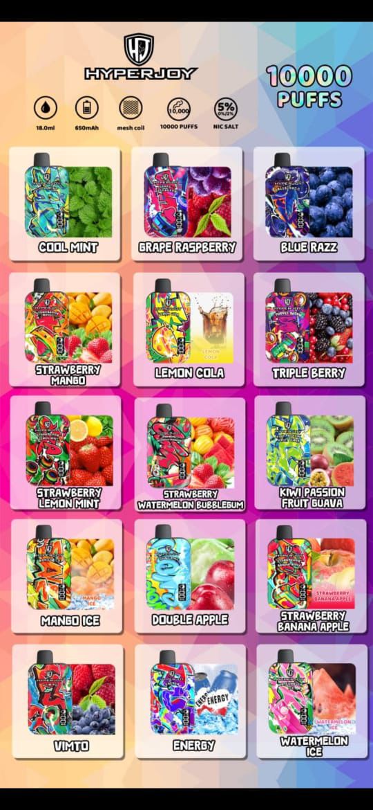HYPERJOY 10000 Puffs Disposable Vape