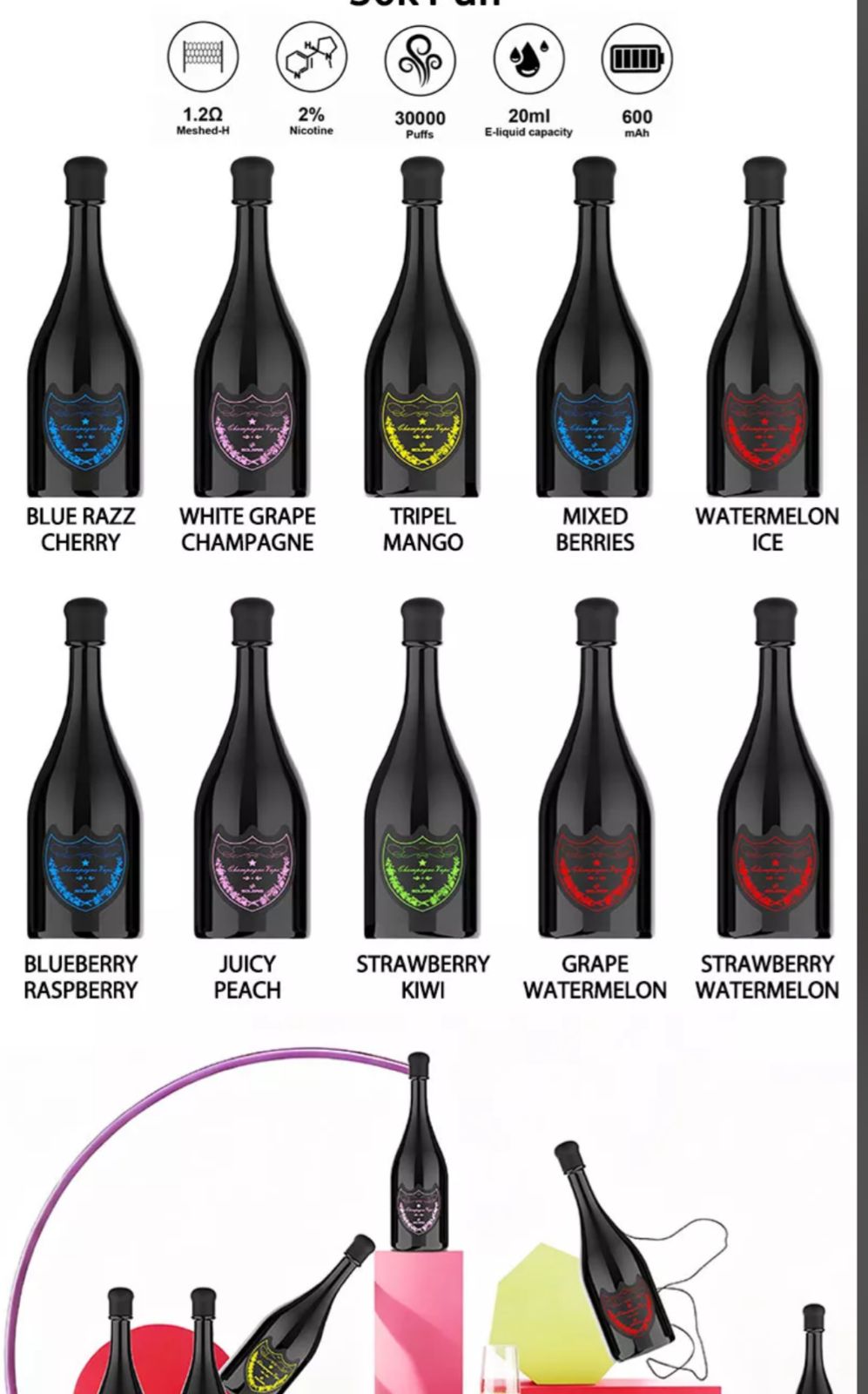 Dom Champagne 30,000 Puffs Disposable Vape