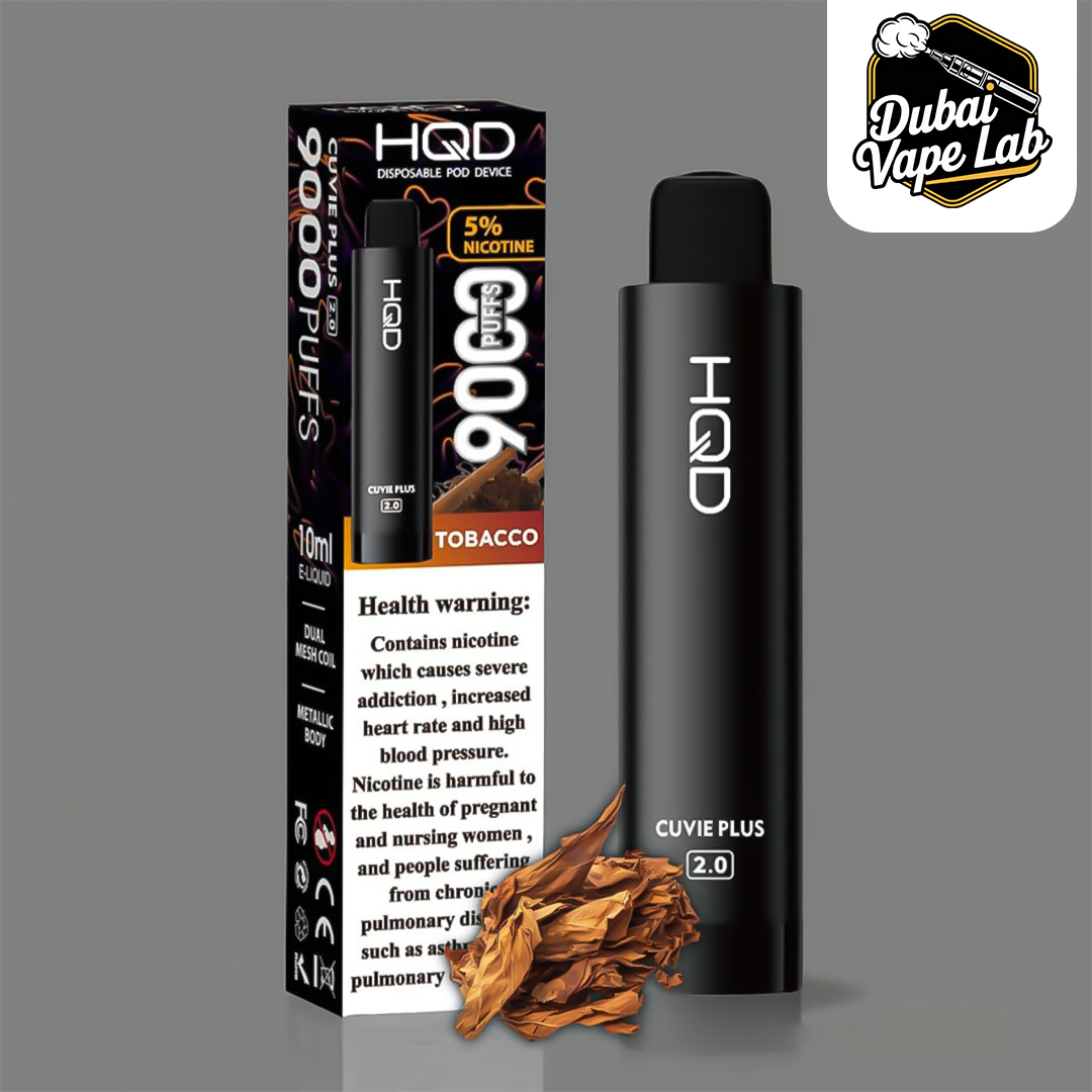 HQD Cuvie Plus 2.0 Disposable Vape 9000 Puffs In Dubai