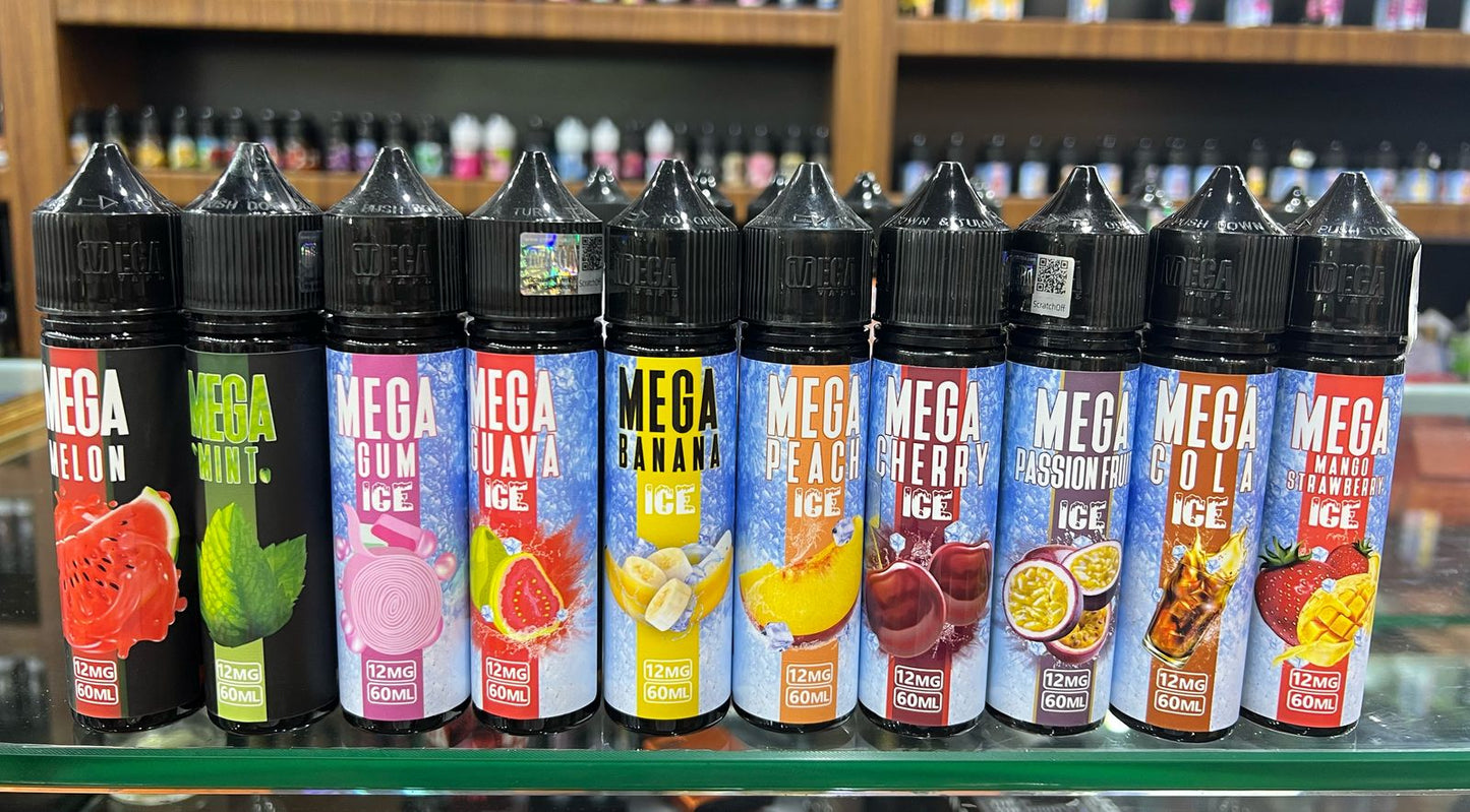 Mega 12mg Nicotine Vape 60ml E-Juice