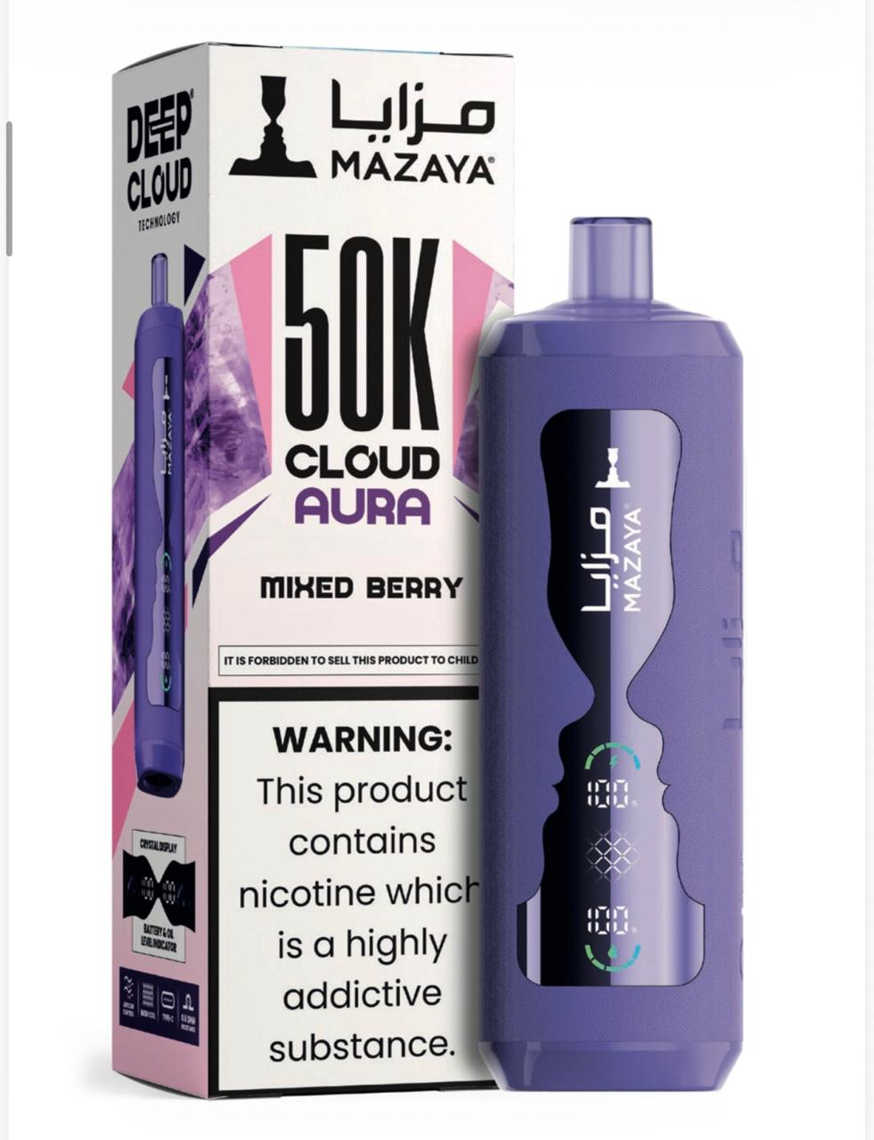 Mazaya Cloud Aura 50K Puffs Disposable Vape