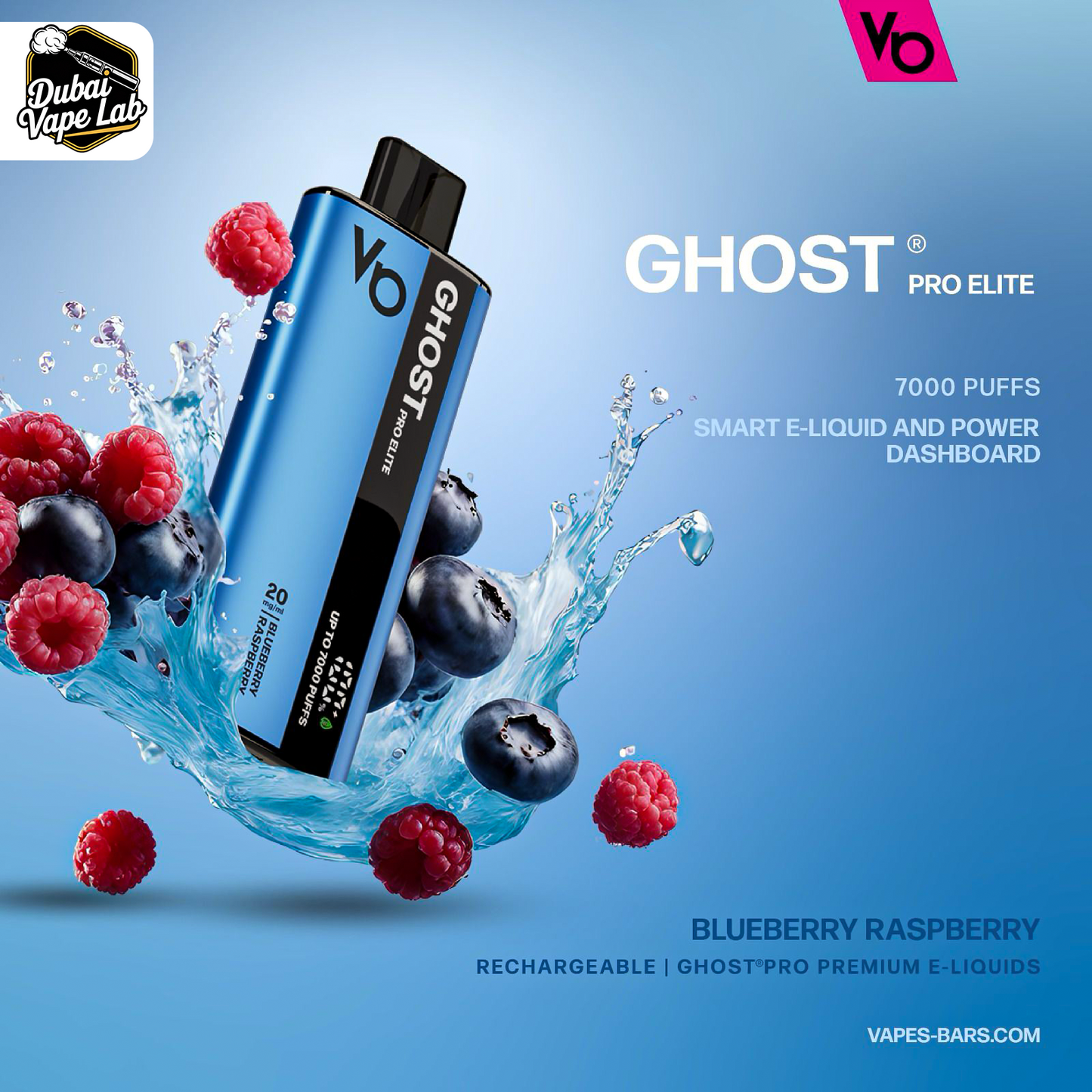 Vapes Bars Ghost Pro Elite 7000 Puffs Disposable Vape In Dubai, UAE
