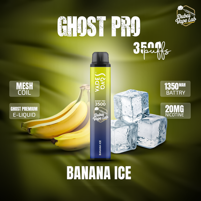 VAPES BAR - GHOST PRO 3500 PUFFS DISPOSABLE VAPE IN UAE