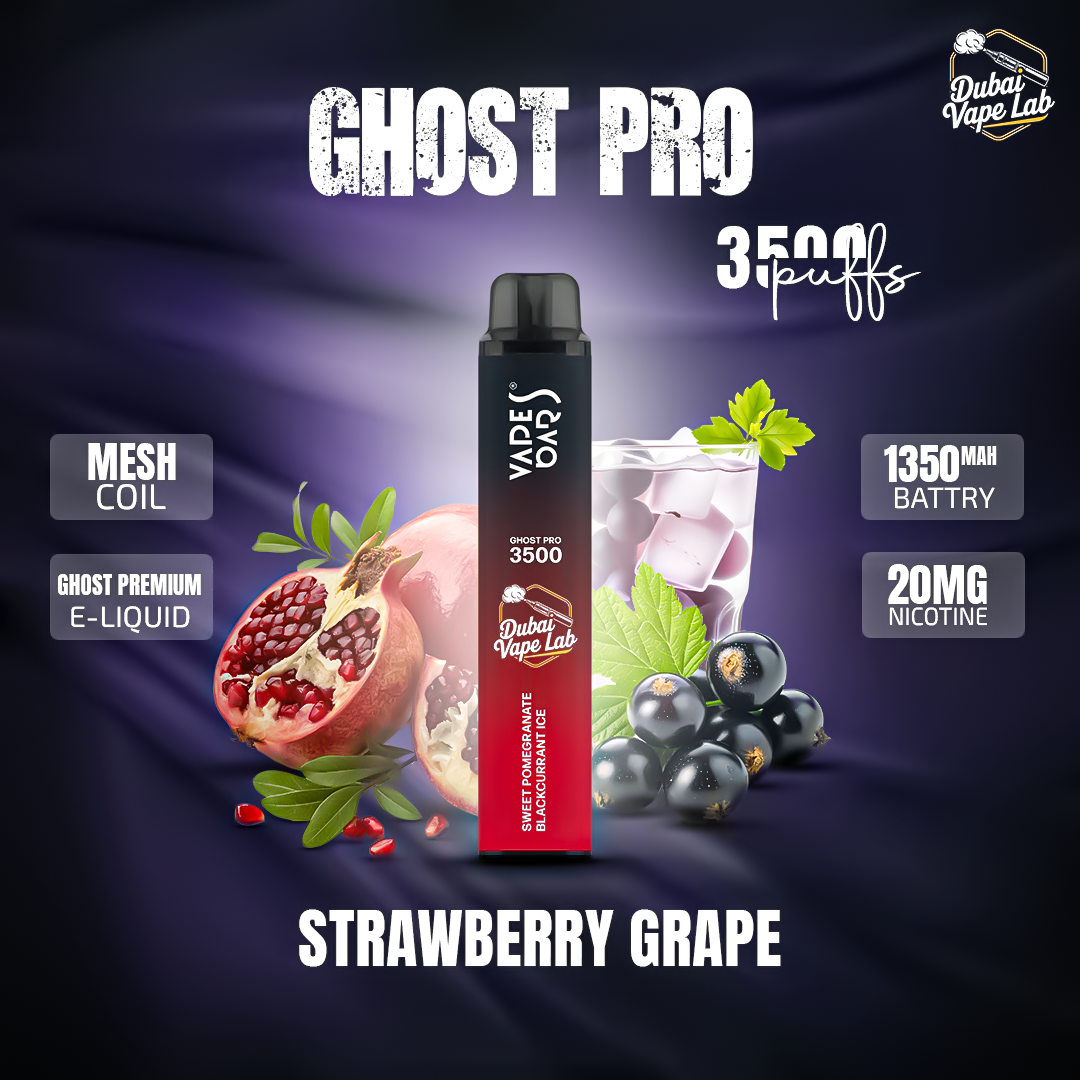 VAPES BAR - GHOST PRO 3500 PUFFS DISPOSABLE VAPE IN UAE