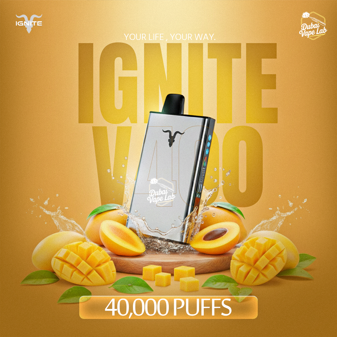 IGNITE V400 Ice Rechargeable Vape | 40,000 Puffs Power. Dubai Vape Lab IGNITE V400 Ice Rechargeable Vape | 40,000 Puffs Power. Dubai Vape Lab