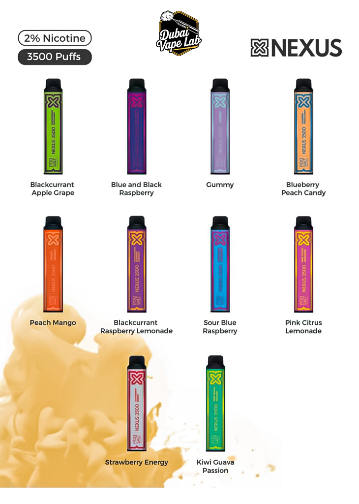 nexus disposable vape Pod Salt Nexus 3500 Puff Disposable Vape with 2% Nic Salt. – Dubai Vape Lab nexus disposable vape Pod Salt Nexus 3500 Puff Disposable Vape with 2% Nic Salt. – Dubai Vape Lab